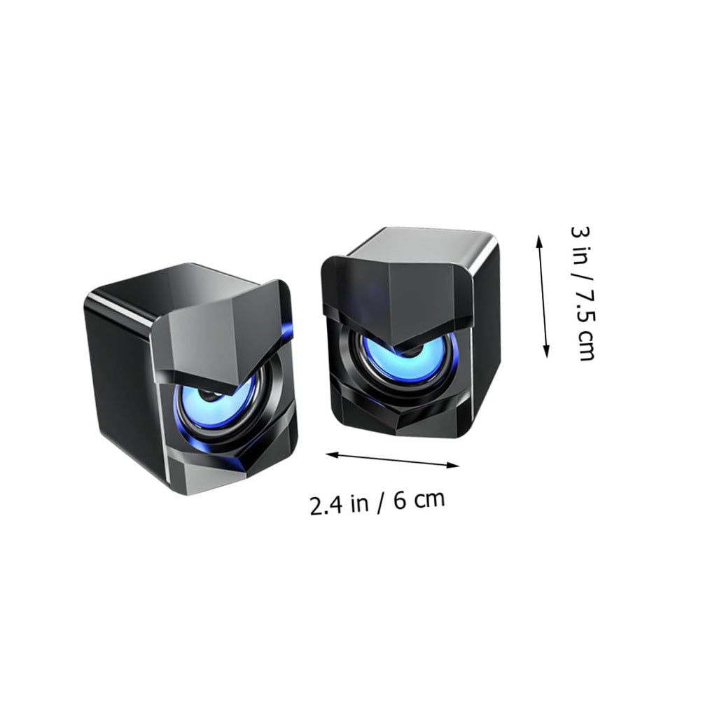 2 Pack Mini USB Powered Computer Speakers I790449