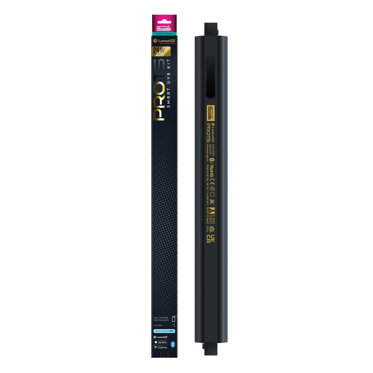 24" 24 Watts 14% UVB Reptile Light Fixture Kit Q885531