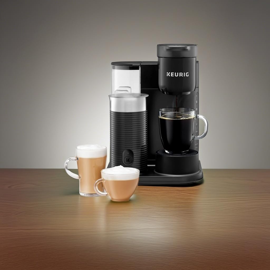 Single Serve Coffee, Latte and Cappuccino Maker, Black D92168