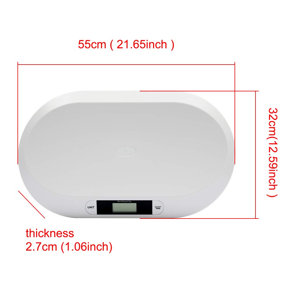 Electronic Digital Baby Scale 44LBS White L310896