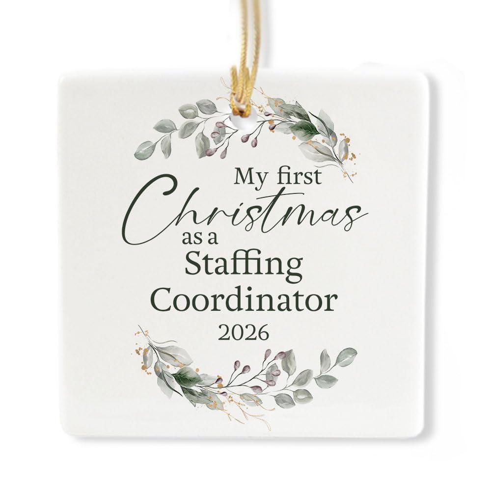 Ceramic 3-inch Square Ornament L13652