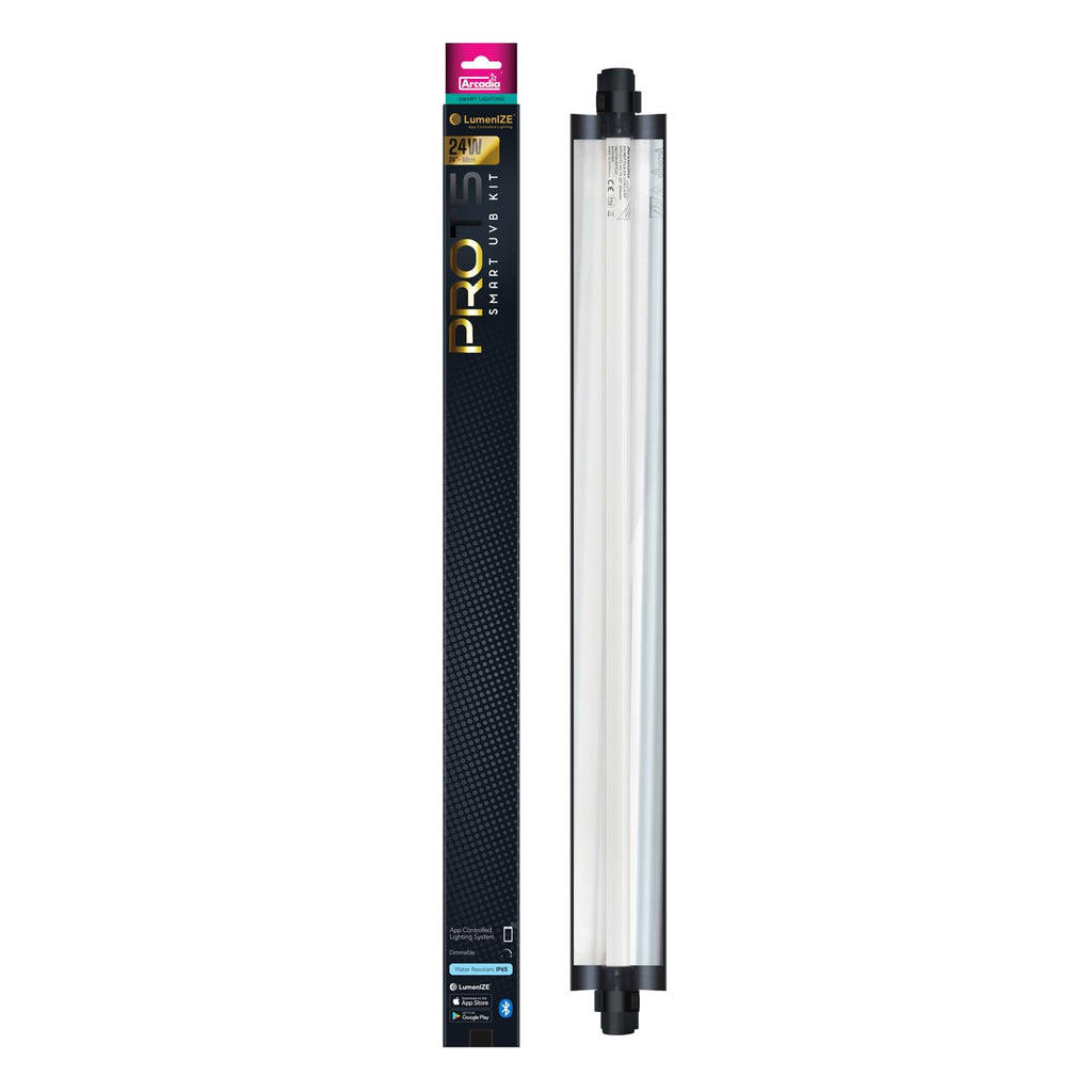 24" 24 Watts 14% UVB Reptile Light Fixture Kit Q885531