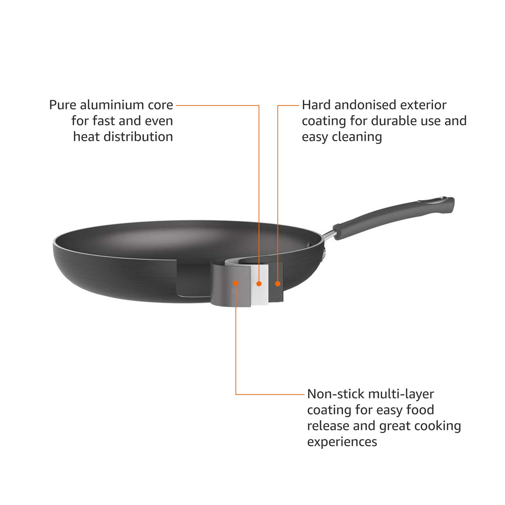 Non-Stick Hard Anodized Aluminum Cookware Set, 12-Piece U682