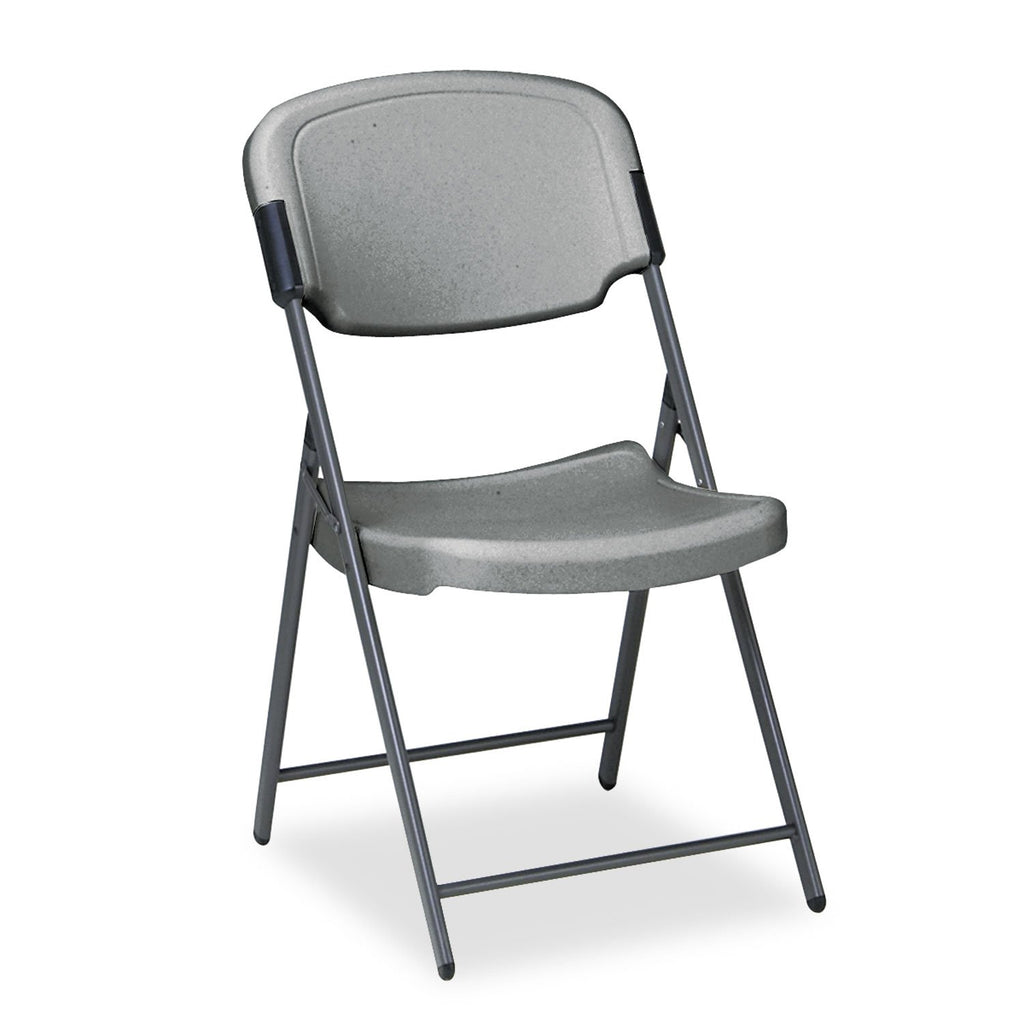 Charcoal Folding Chair with Steel Frame N175031