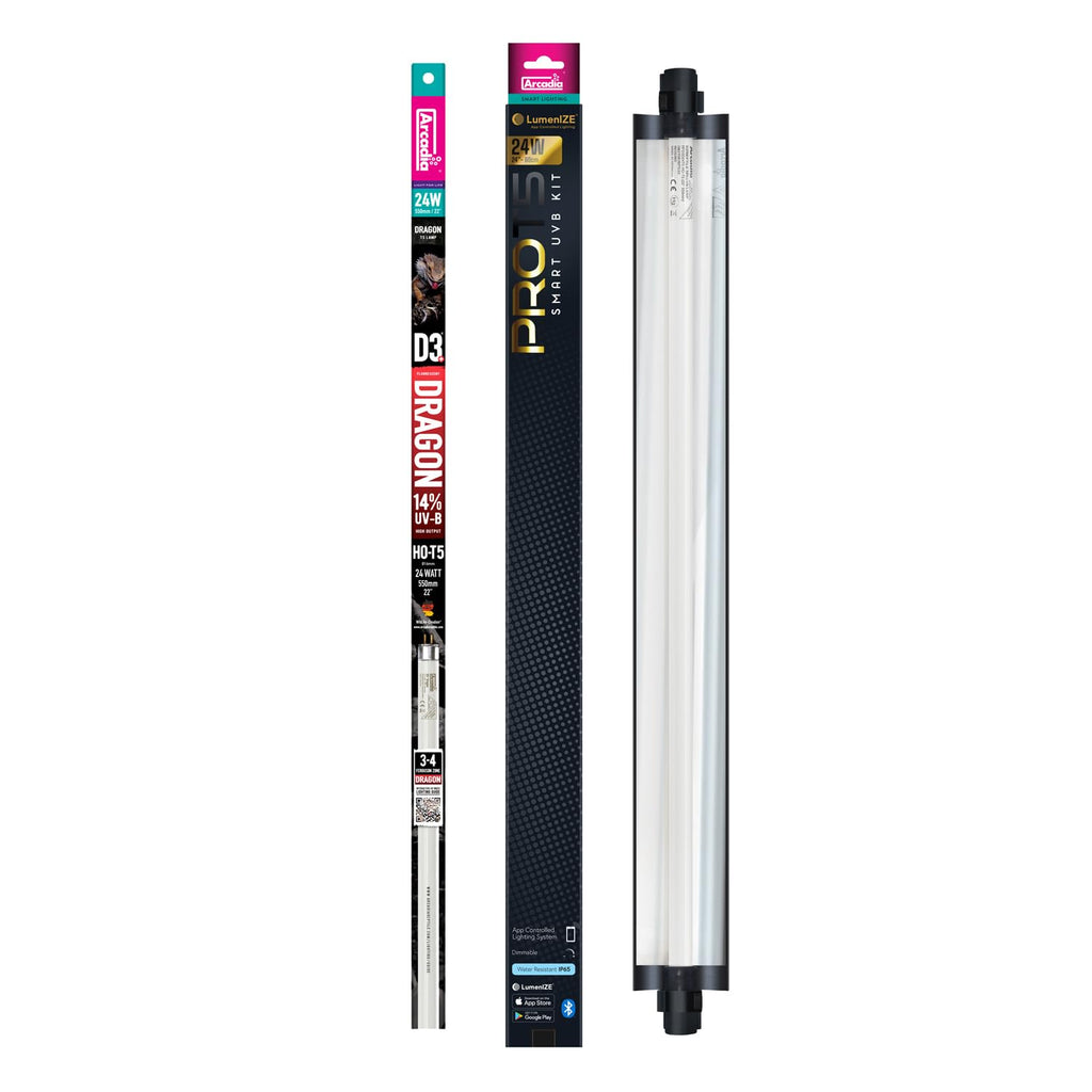 24" 24 Watts 14% UVB Reptile Light Fixture Kit Q885531