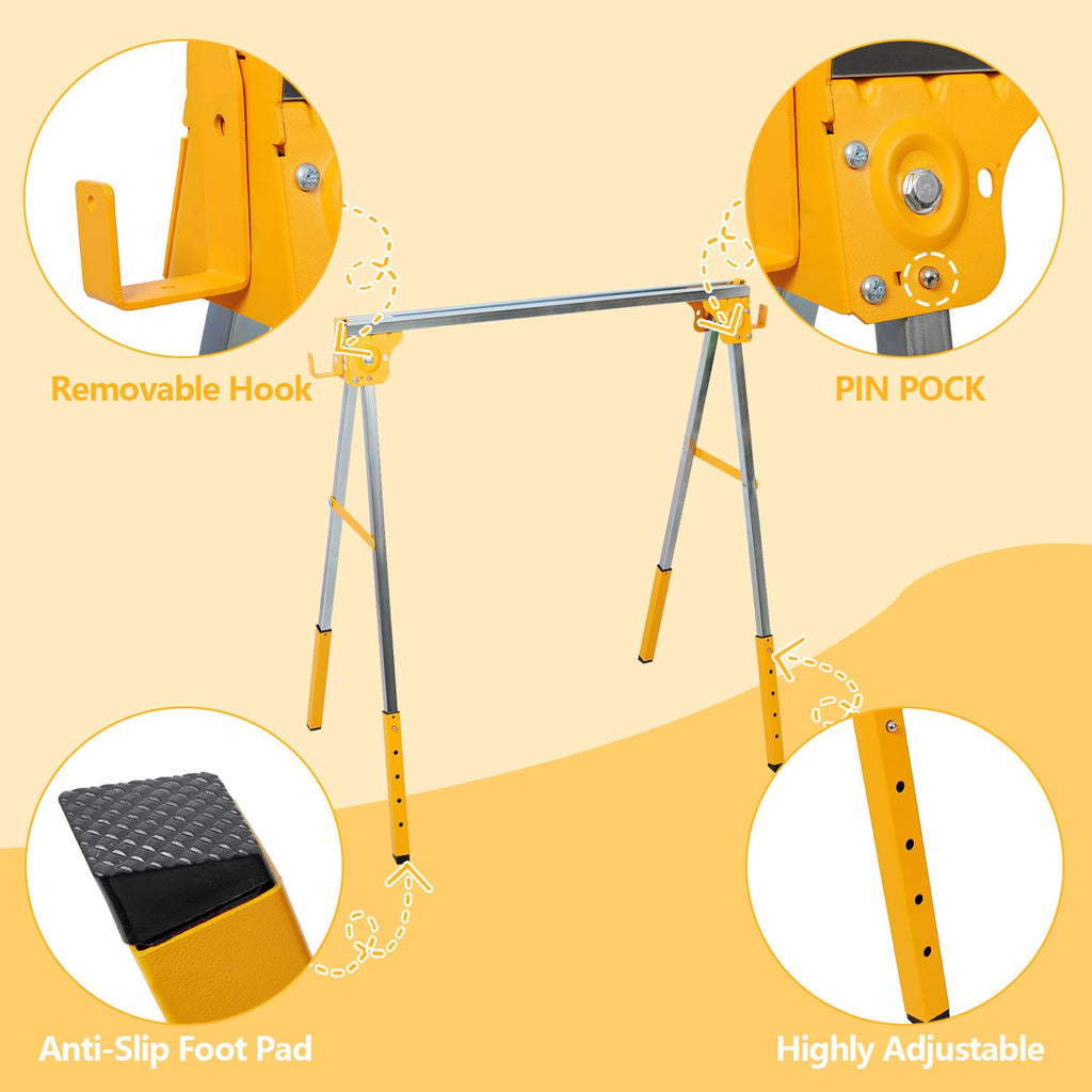 Heavy Duty Folding Sawhorse 2 Pack M99379