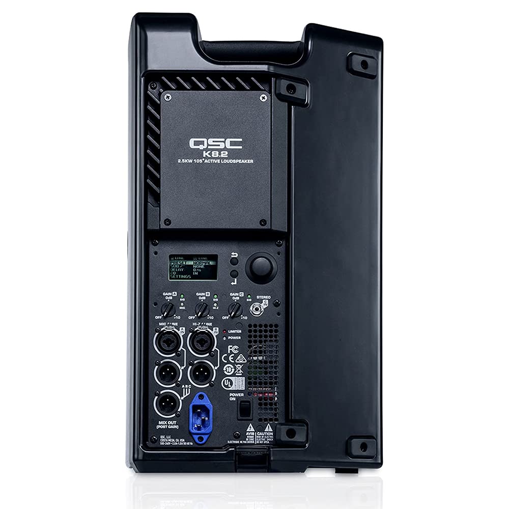 8" 2000W Powered Portable PA Speaker with Speaker Stand and XLR Cable S882