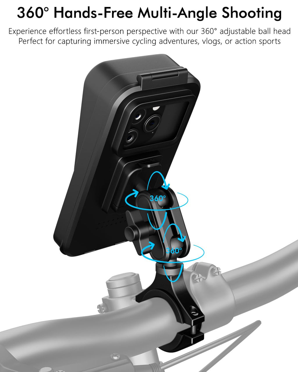 IP65 Waterproof Motorcycle Phone Mount H39649