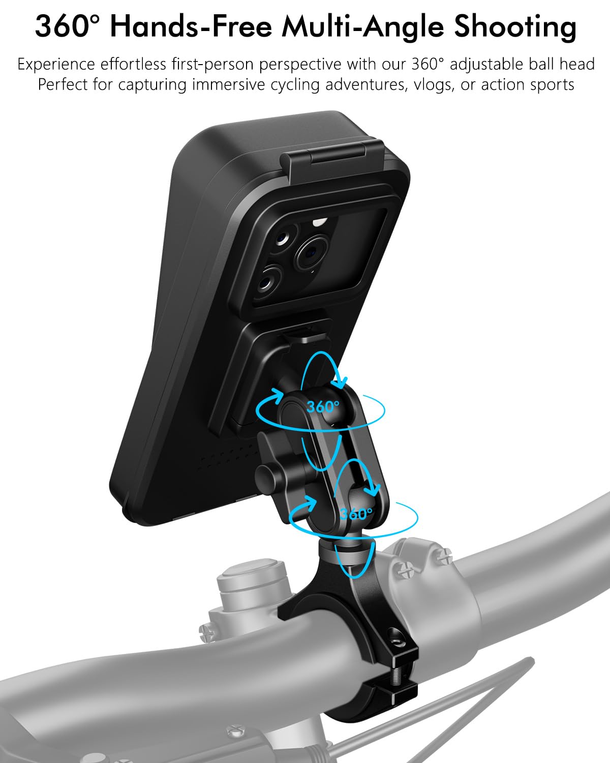 IP65 Waterproof Motorcycle Phone Mount H39649