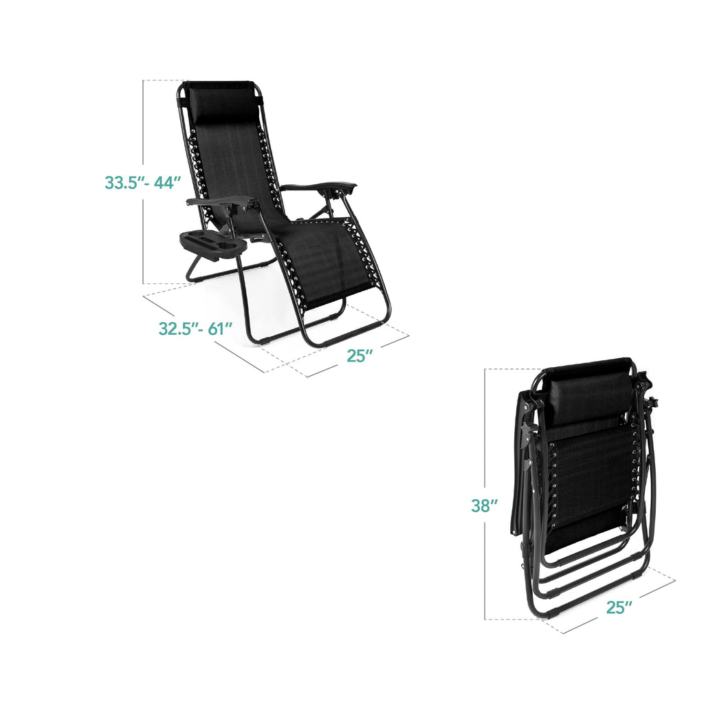 Zero Gravity Chair Recliner Black F5643