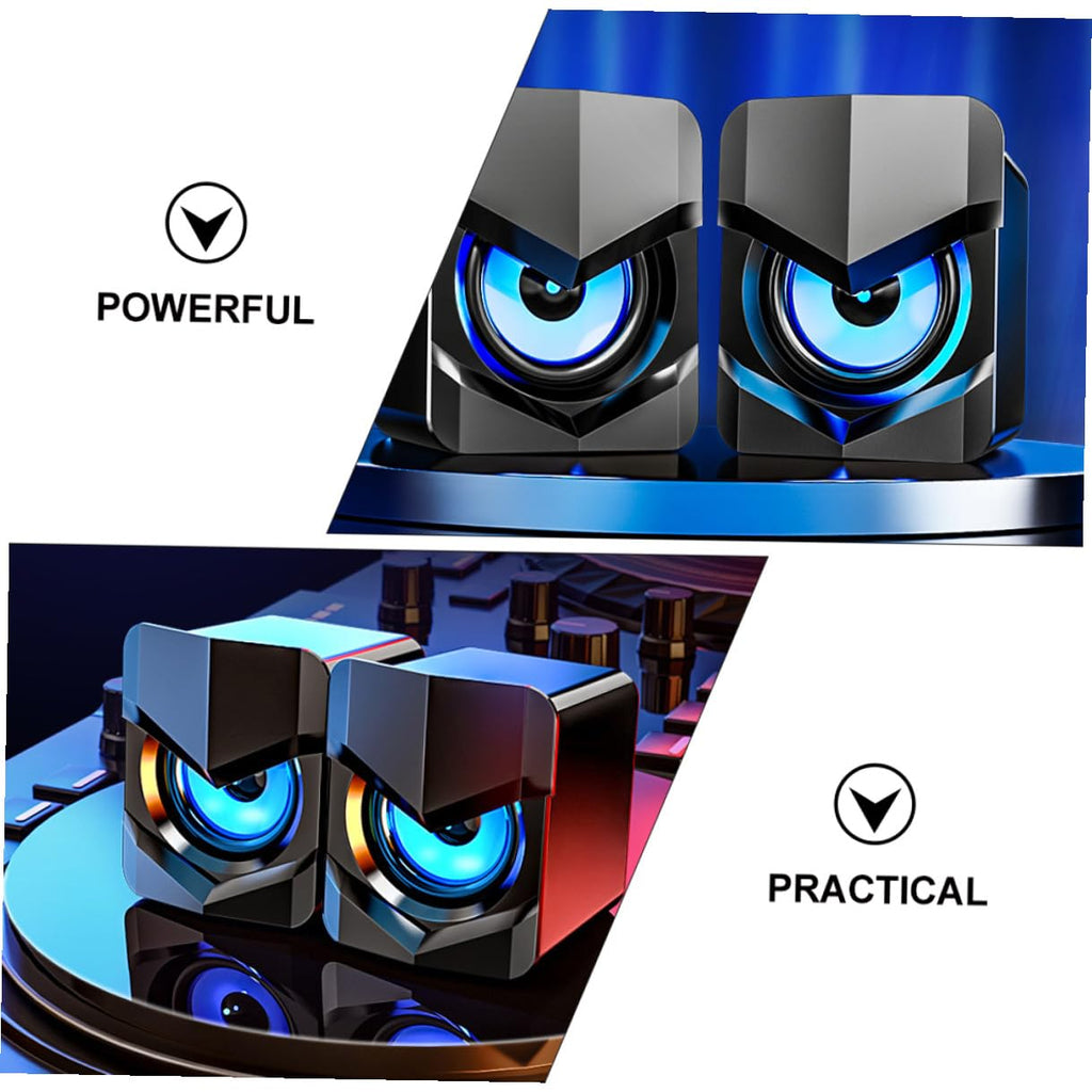 2 Pack Mini USB Powered Computer Speakers I790449