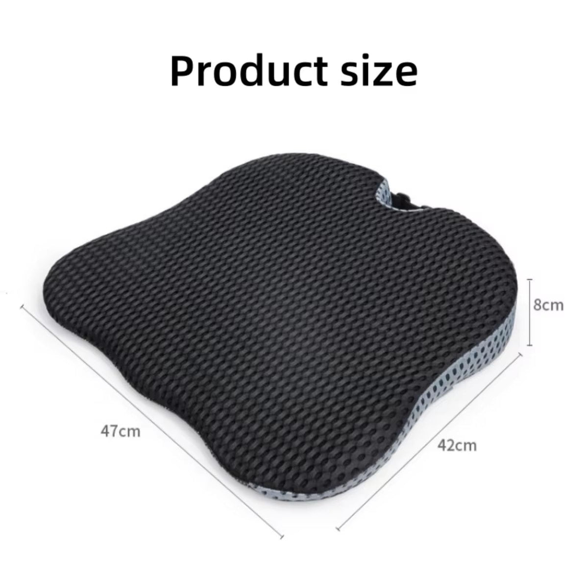 Black Memory Foam Car Seat Booster Cushion L41318