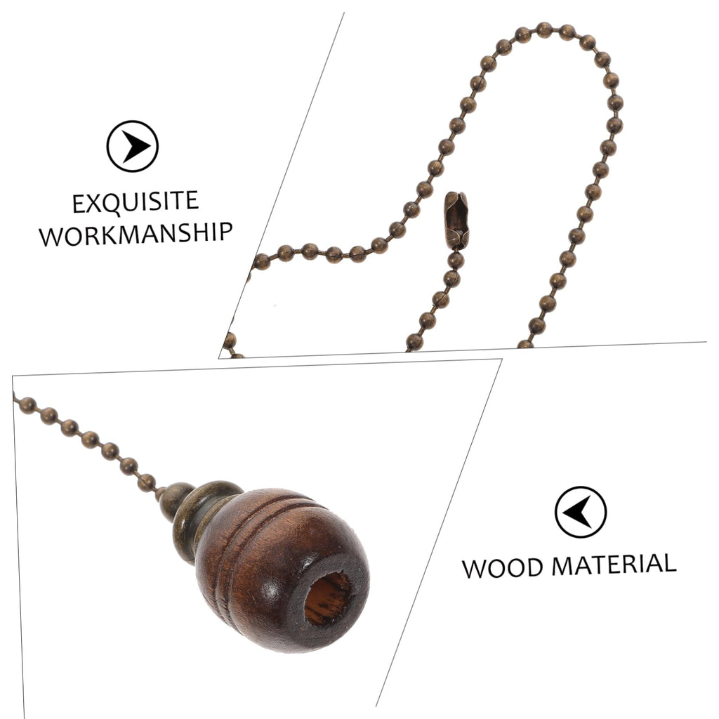Wooden Ceiling Fan Pull Chain Set of 2 V207991