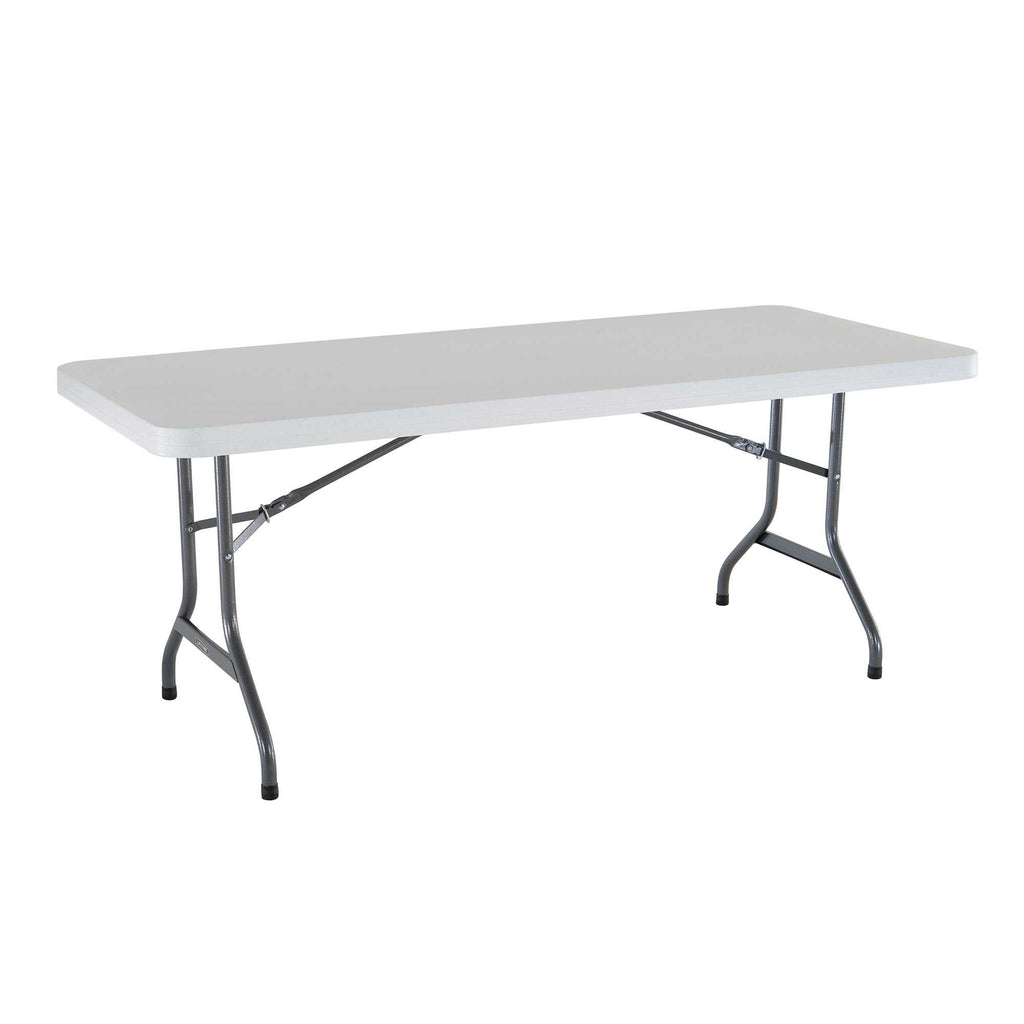 White 6 Feet Folding Utility Table Pack of 4 P1332