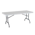 White 6 Feet Folding Utility Table Pack of 4 P1332