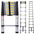 Aluminum Telescoping Extension Ladder 330LB Gray D882236