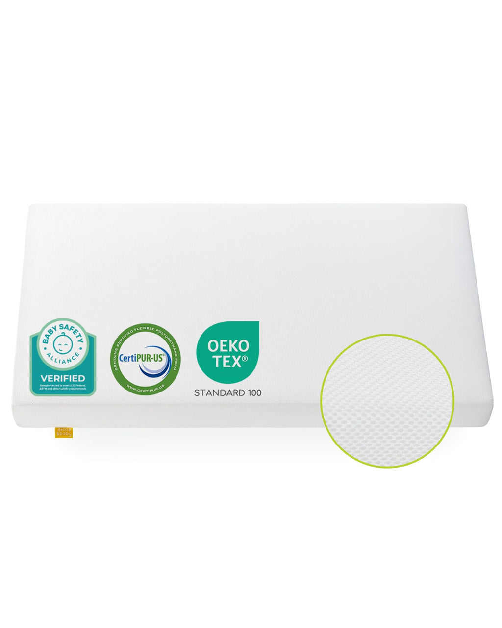 Breathable Standard Full Size Crib Mattress with Waterproof Machine Washable Cover A453