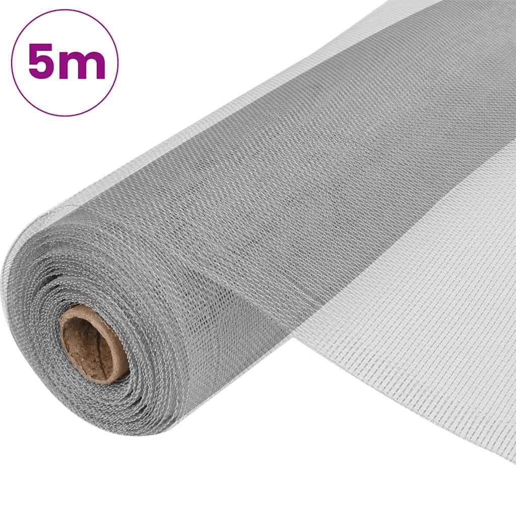 Aluminum Mesh Screen 39.4x196.9 Inch Silver Z51759