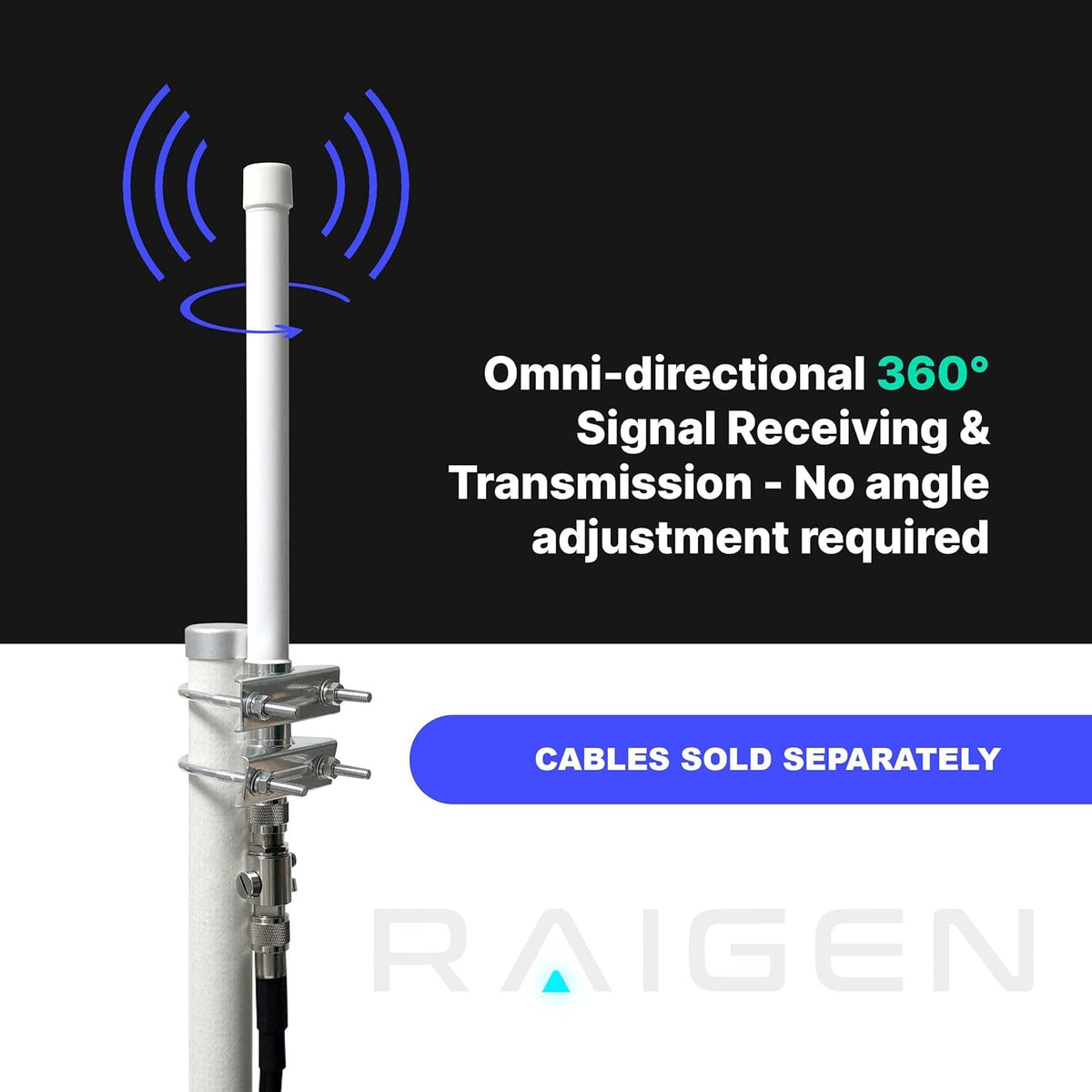 8dBi LoRa 915 MHz Indoor Omni-Directional Antenna P74038