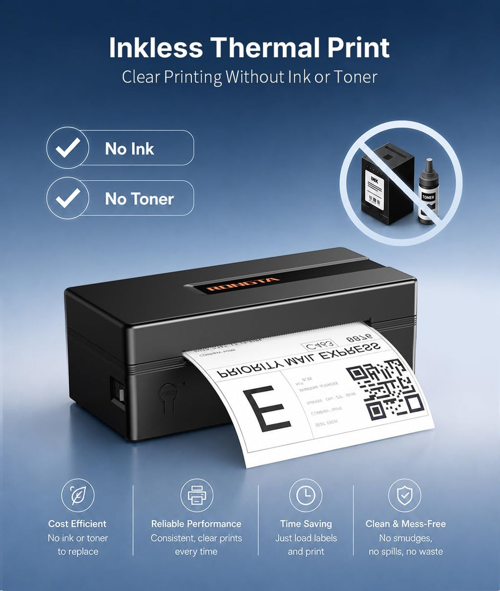 Bluetooth Thermal Shipping Label Printer Z152