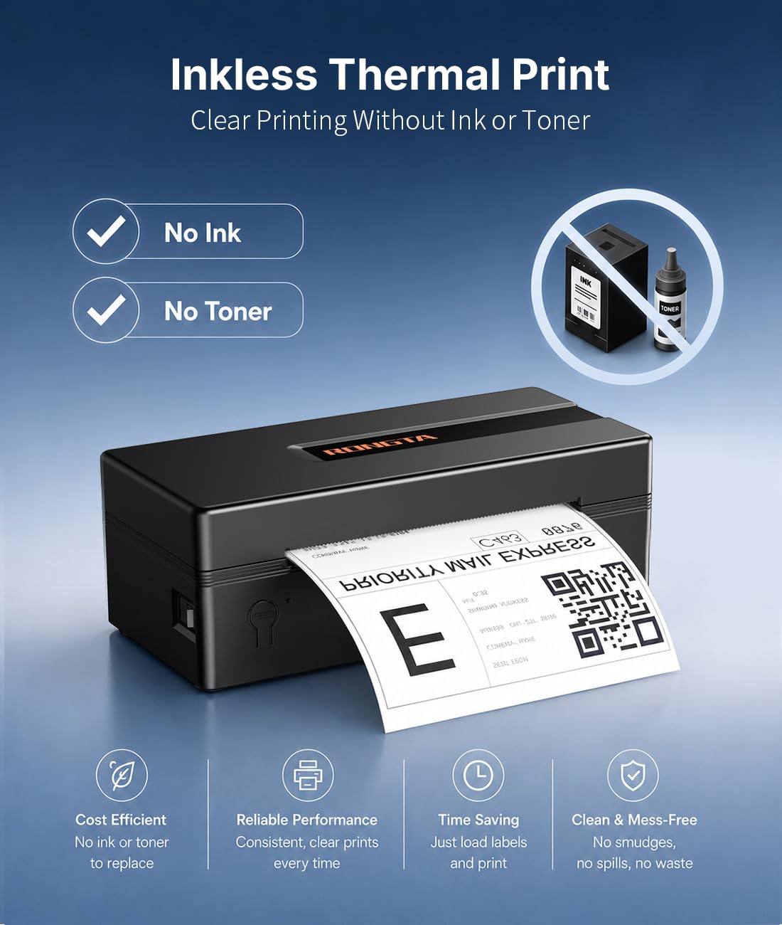 Bluetooth Thermal Shipping Label Printer Z152
