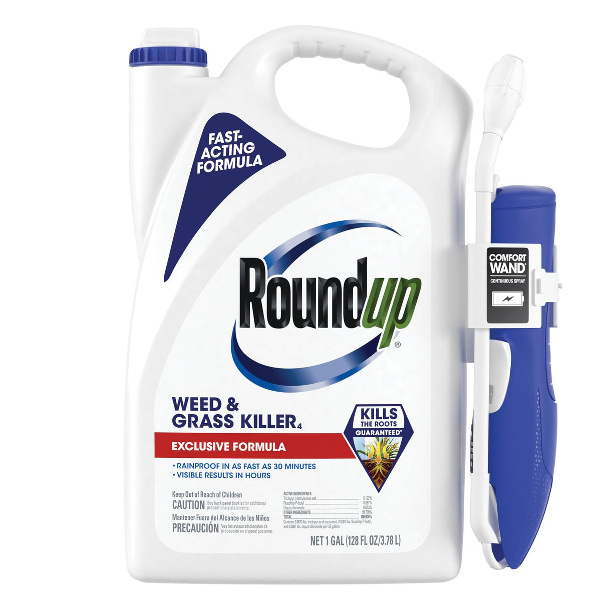 Roundup Weed & Grass Killer₄ with Comfort Wand, 1 gal. Q756227