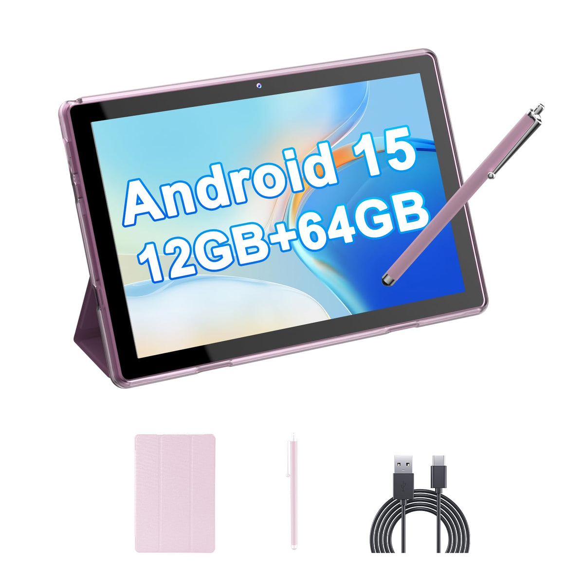 10-inch Android Tablet with Case and Stylus Y976275