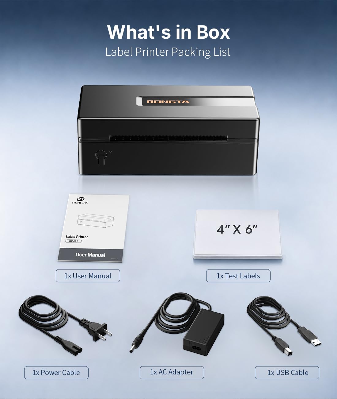 Bluetooth Thermal Shipping Label Printer Z152