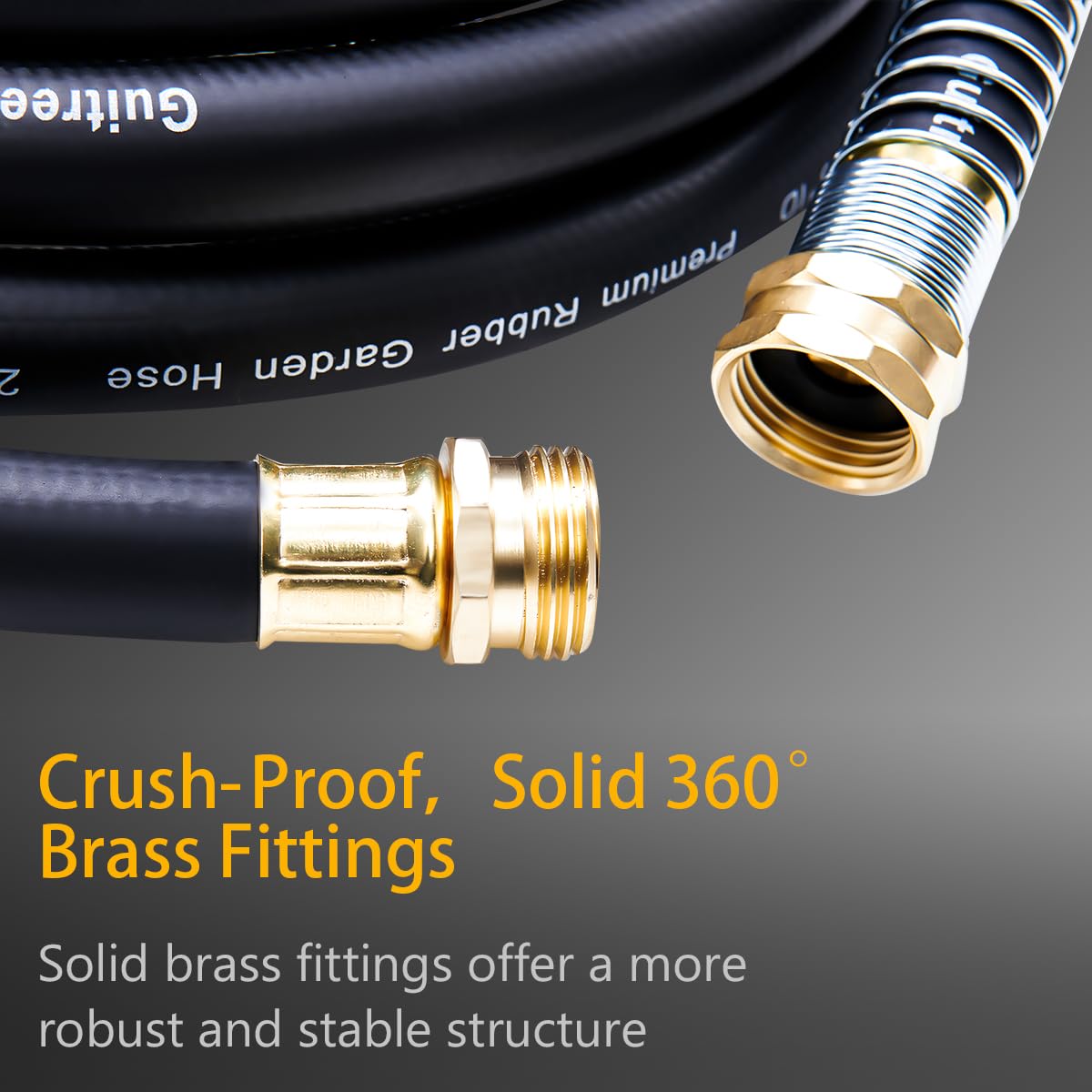 100FT Heavy Duty Rubber Garden Hose M4501