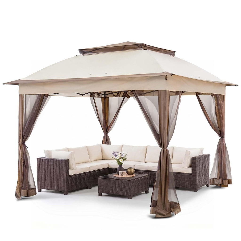 11x11 Pop Up Gazebo with Netting M11338