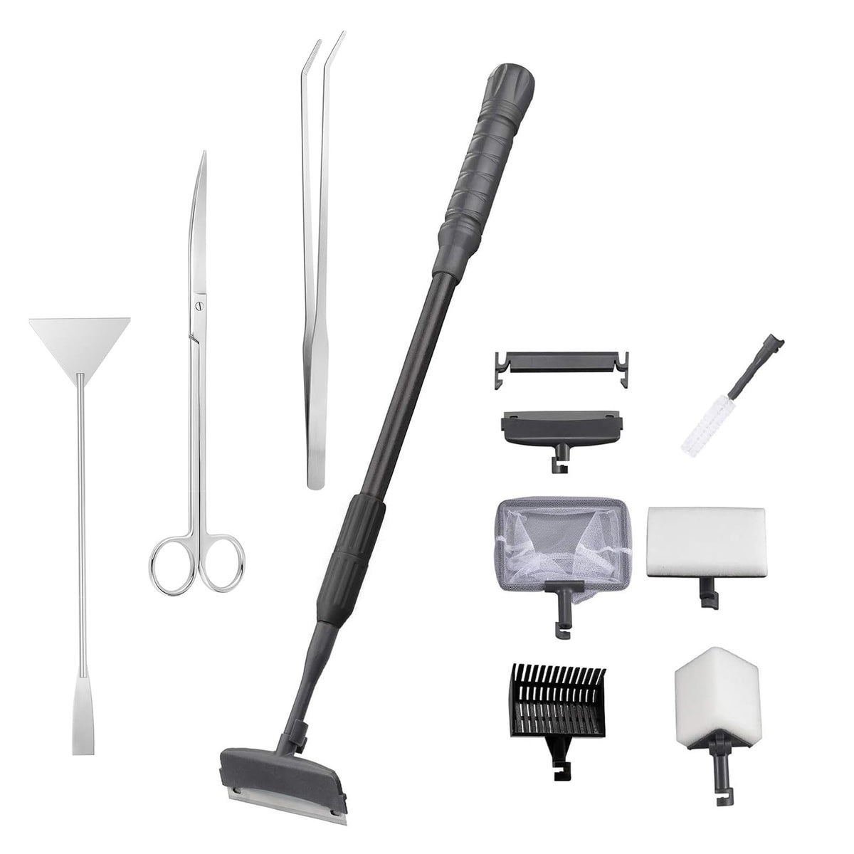 9IN1 Aquarium Cleaning Tools Long Handle Algae Scraper E432