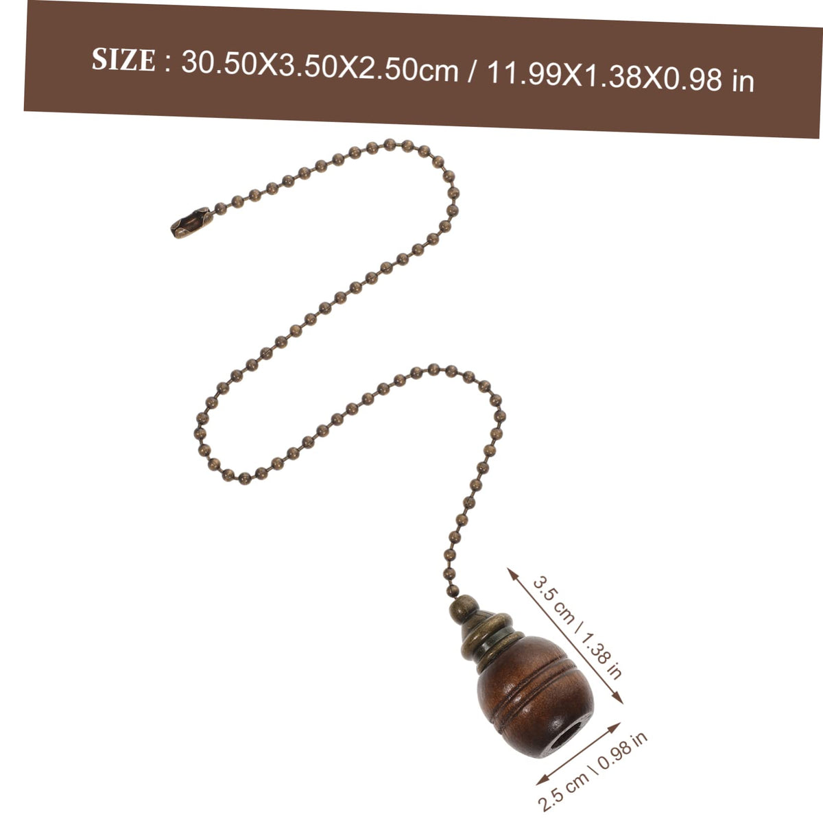 Wooden Ceiling Fan Pull Chain Set of 2 V207991