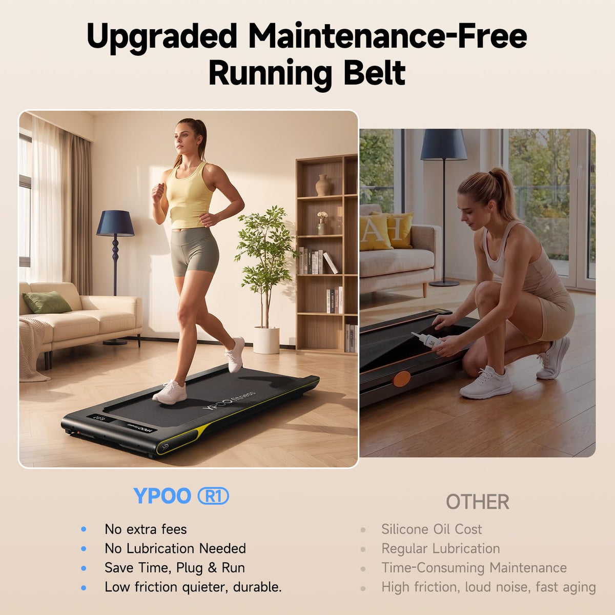 Walking Pad with 14% Incline Under Desk Treadmill F992635