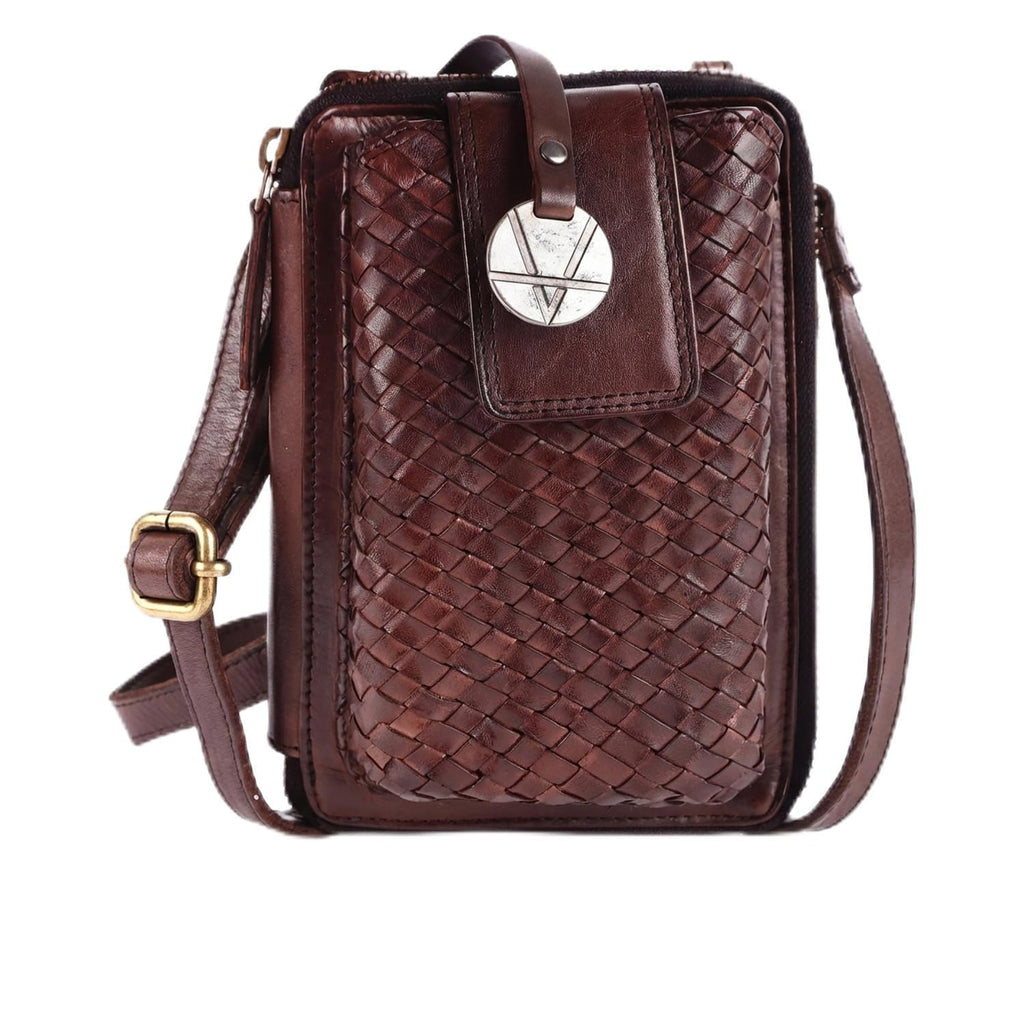 Genuine Leather Small Crossbody Bag with Adjustable Detachable Strap W47562