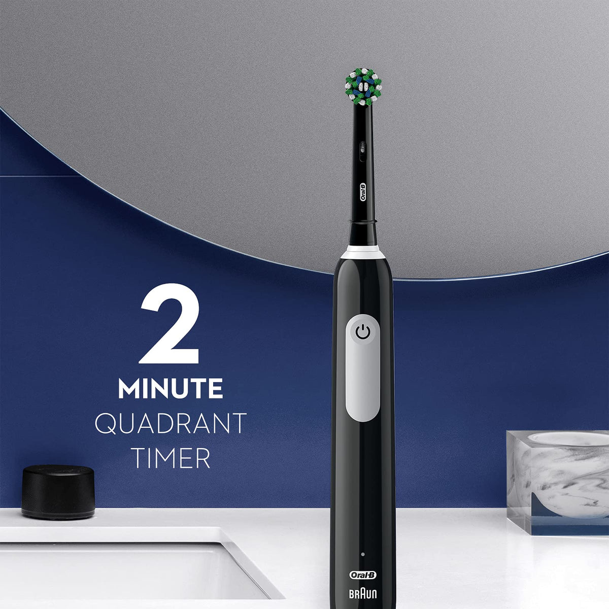 Black and White 2 Count Electric Toothbrush O28777
