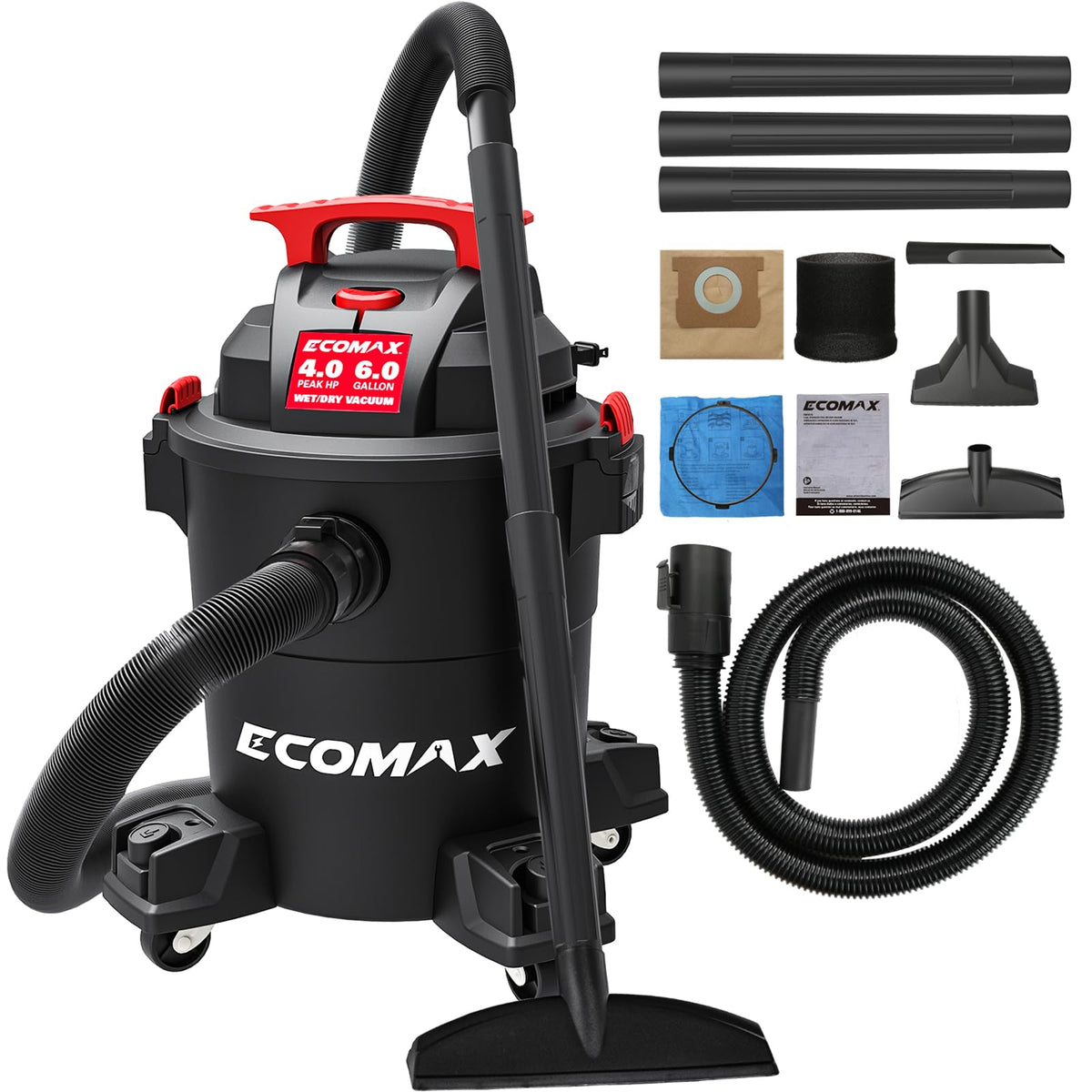 6 Gallon 4 HP Wet Dry Shop Vac Q42746