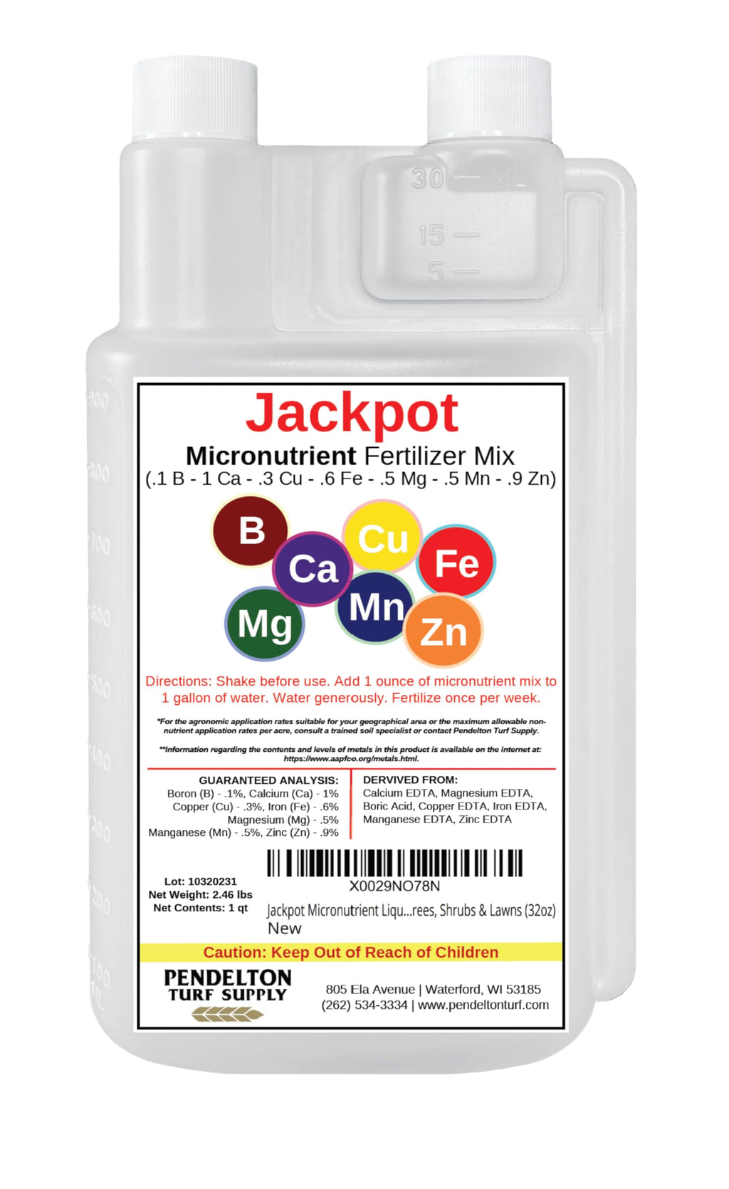 32oz Micronutrient Liquid Fertilizer Mix I4166