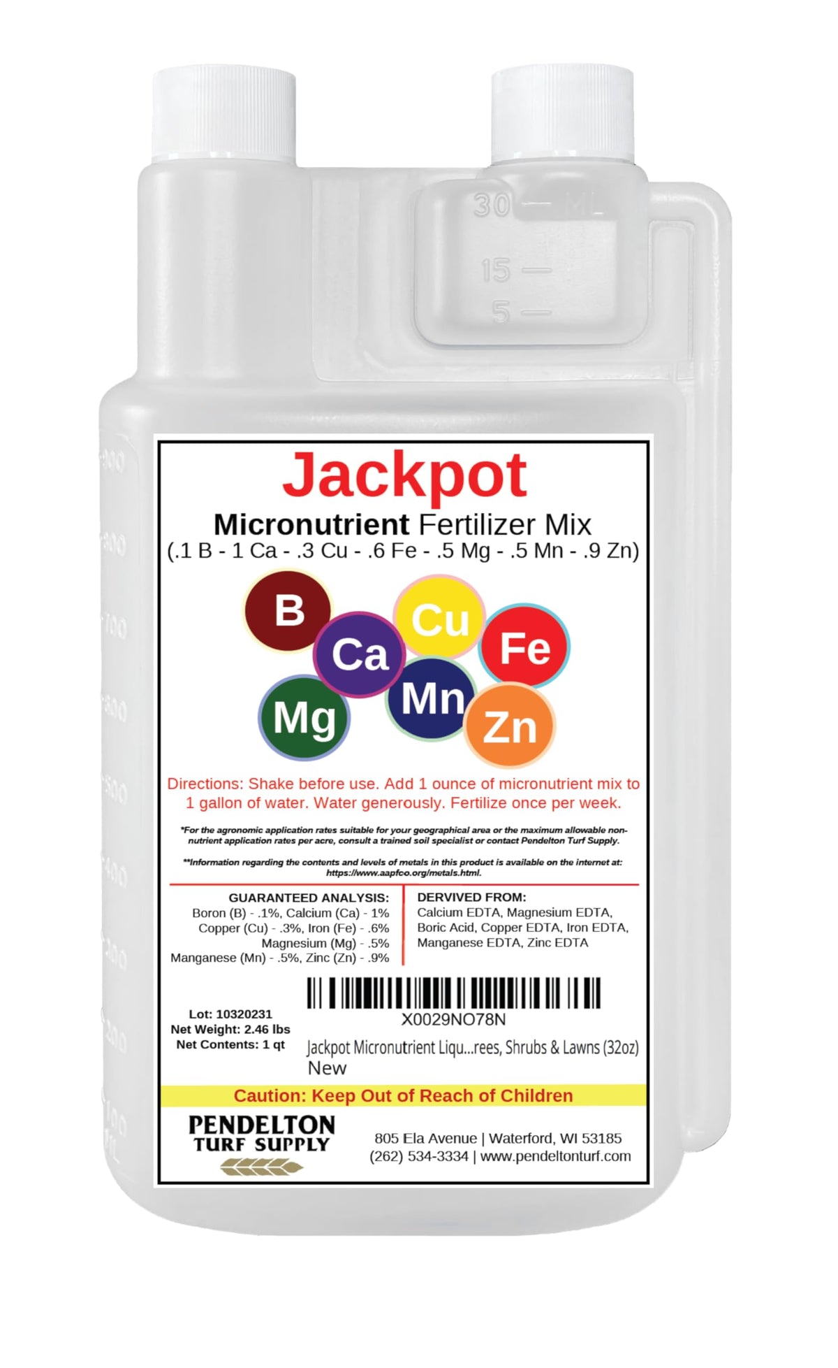32oz Micronutrient Liquid Fertilizer Mix I4166