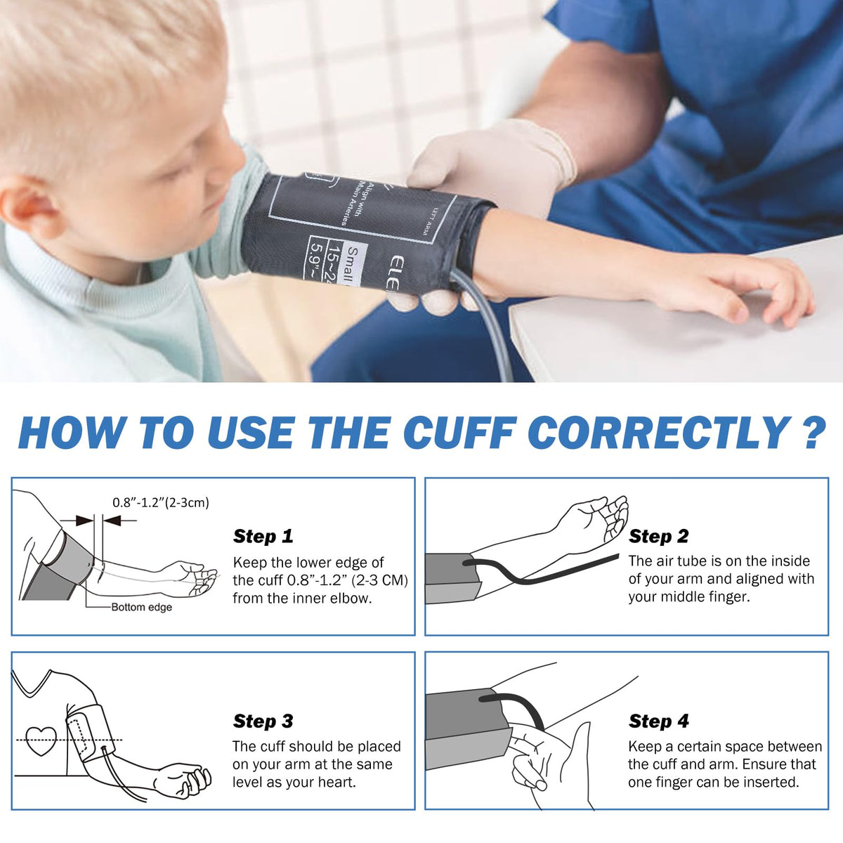 Pediatric Blood Pressure Cuff 5.9-9.5 Inch F643234