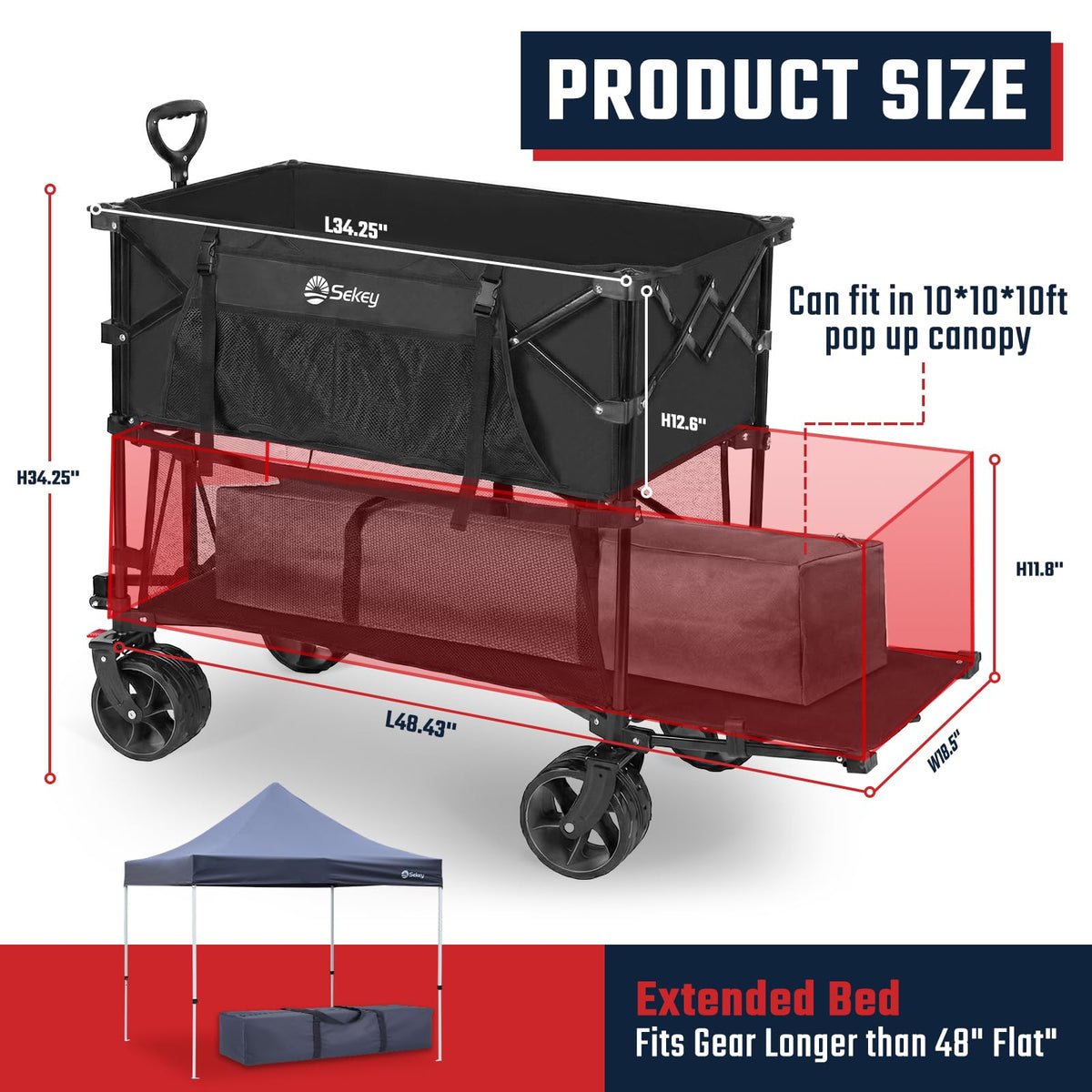 400L Double-Decker Wagon 500 lb Capacity E870
