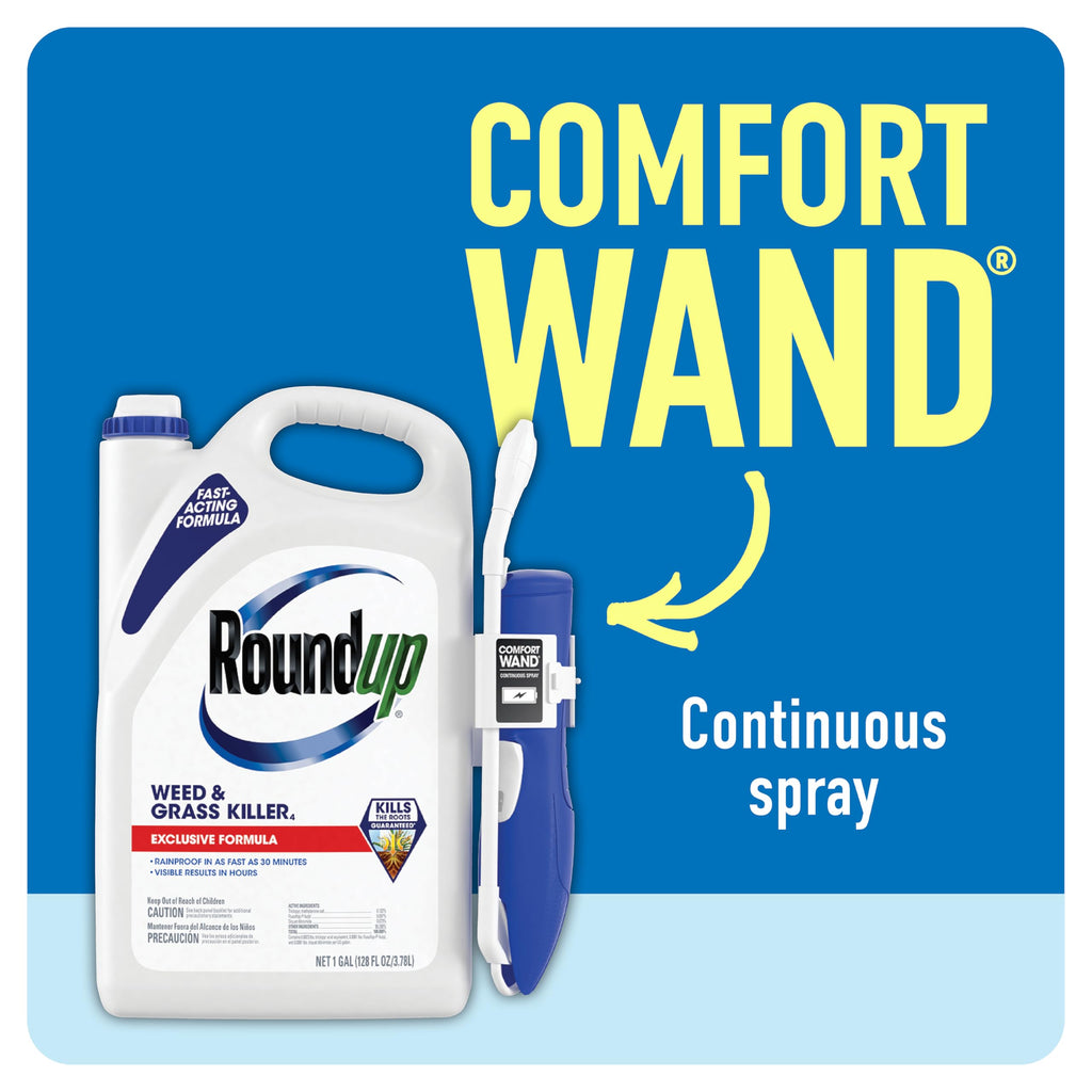 Roundup Weed & Grass Killer₄ with Comfort Wand, 1 gal. Q756227