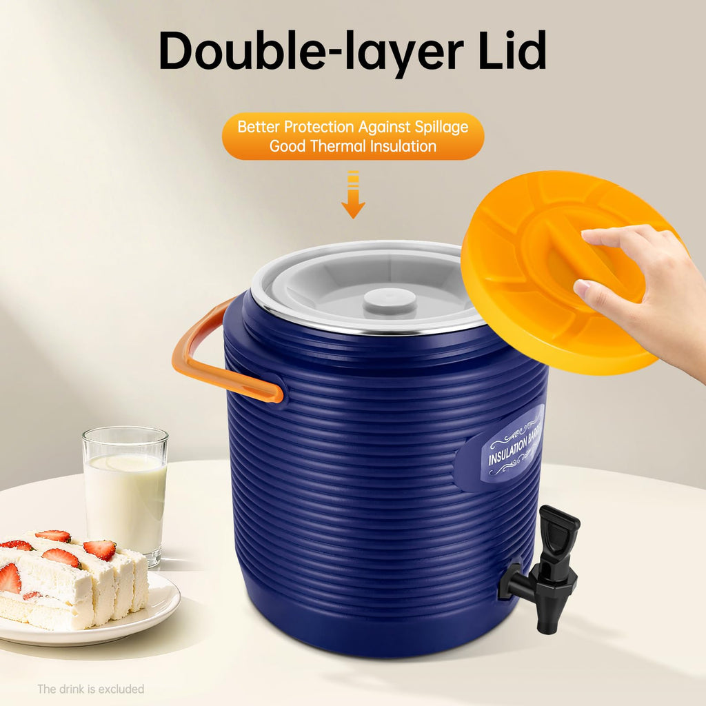 Insulated Beverage Dispenser 3.43 Gallon Blue G49424