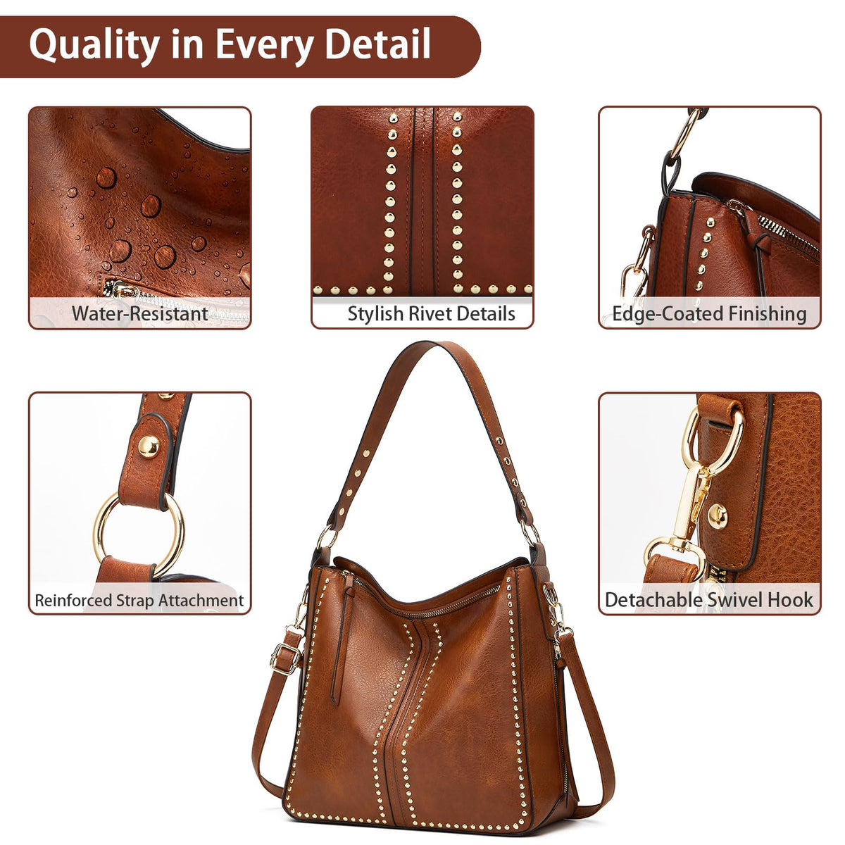 Studded Purse and Wallet Set L707202