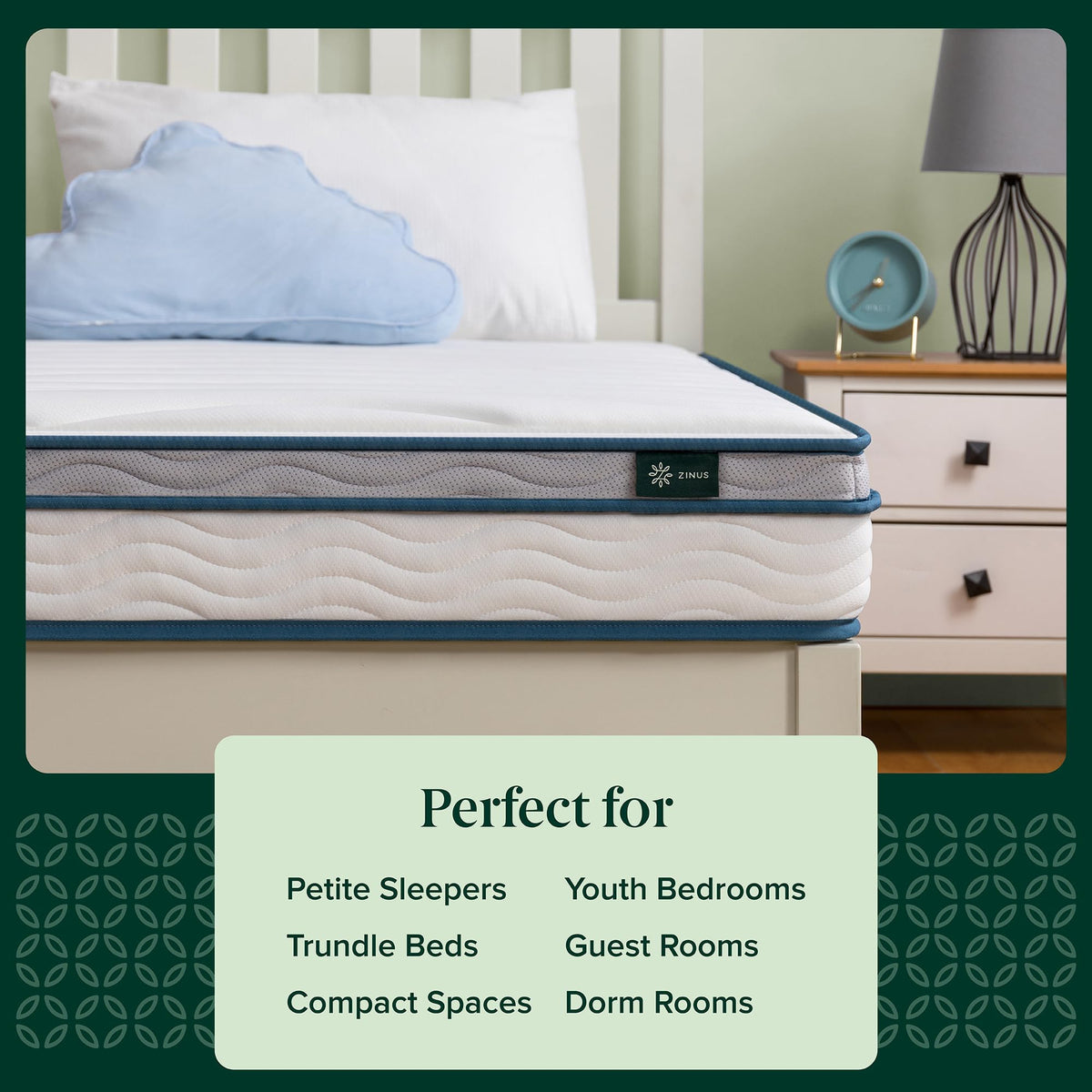 8 Inch Medium Firm Hybrid Mattress, Twin D58873