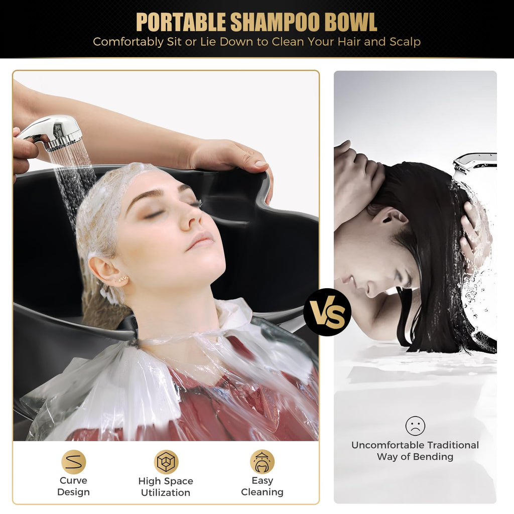 Portable Freestanding Upright Shampoo Basin K20792