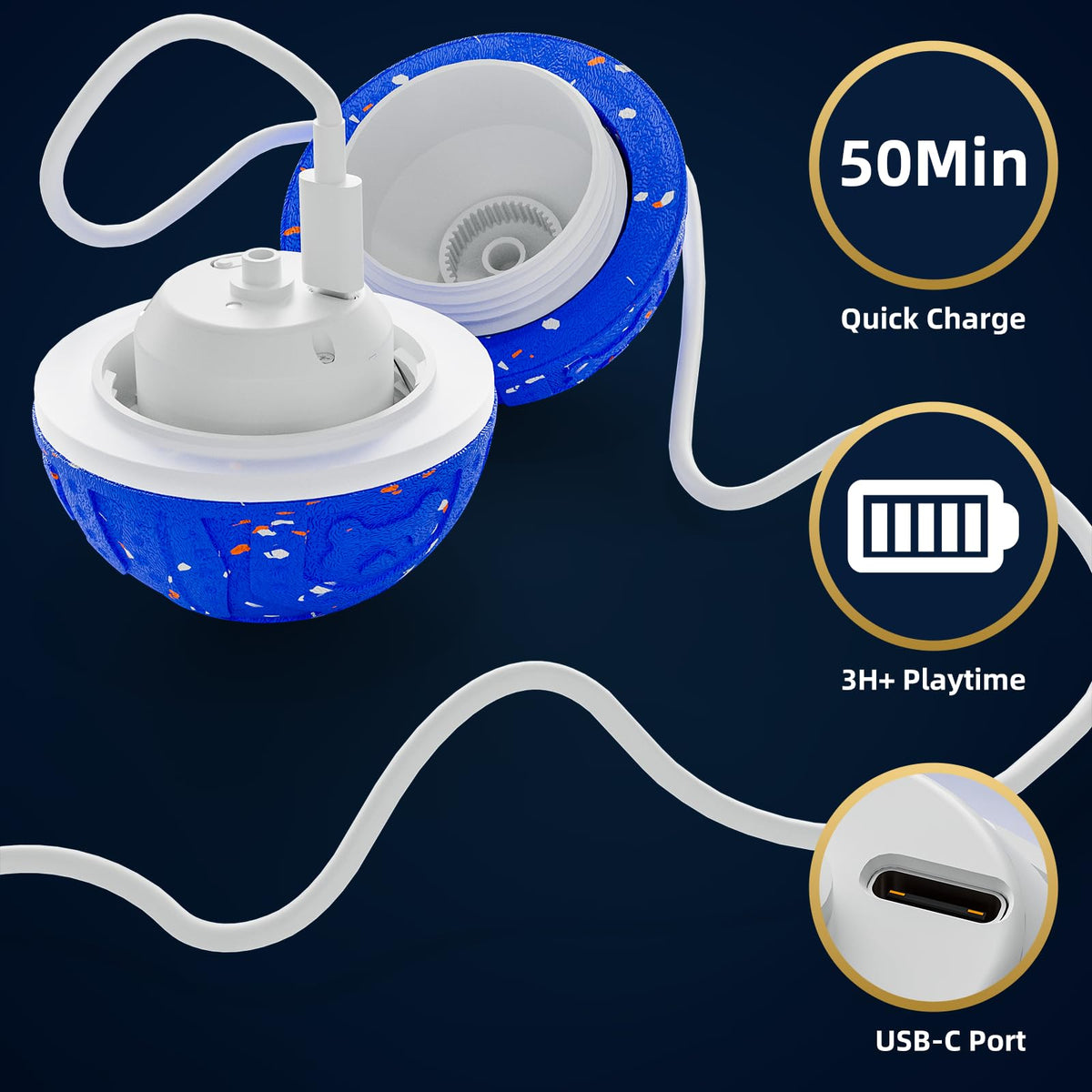 Interactive Dog Ball Toy 3 Modes K394