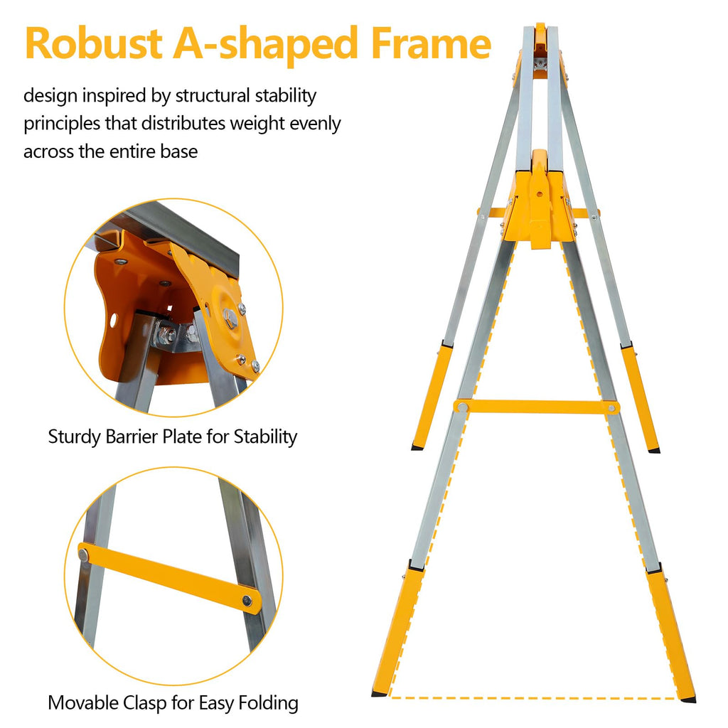 Heavy Duty Folding Sawhorse 2 Pack M99379