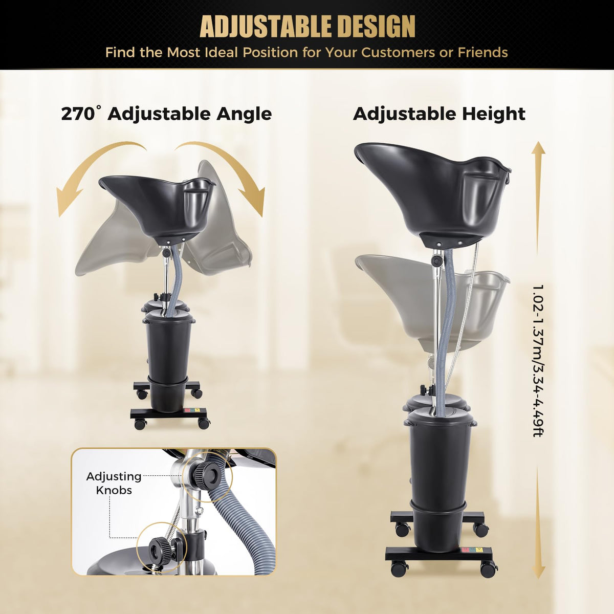 Portable Freestanding Upright Shampoo Basin K20792