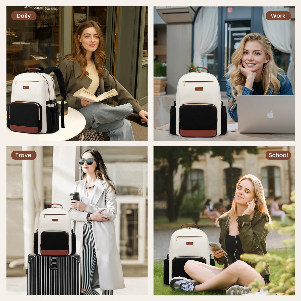 15.6 Inch Laptop Backpack with Pouch Pocket V191