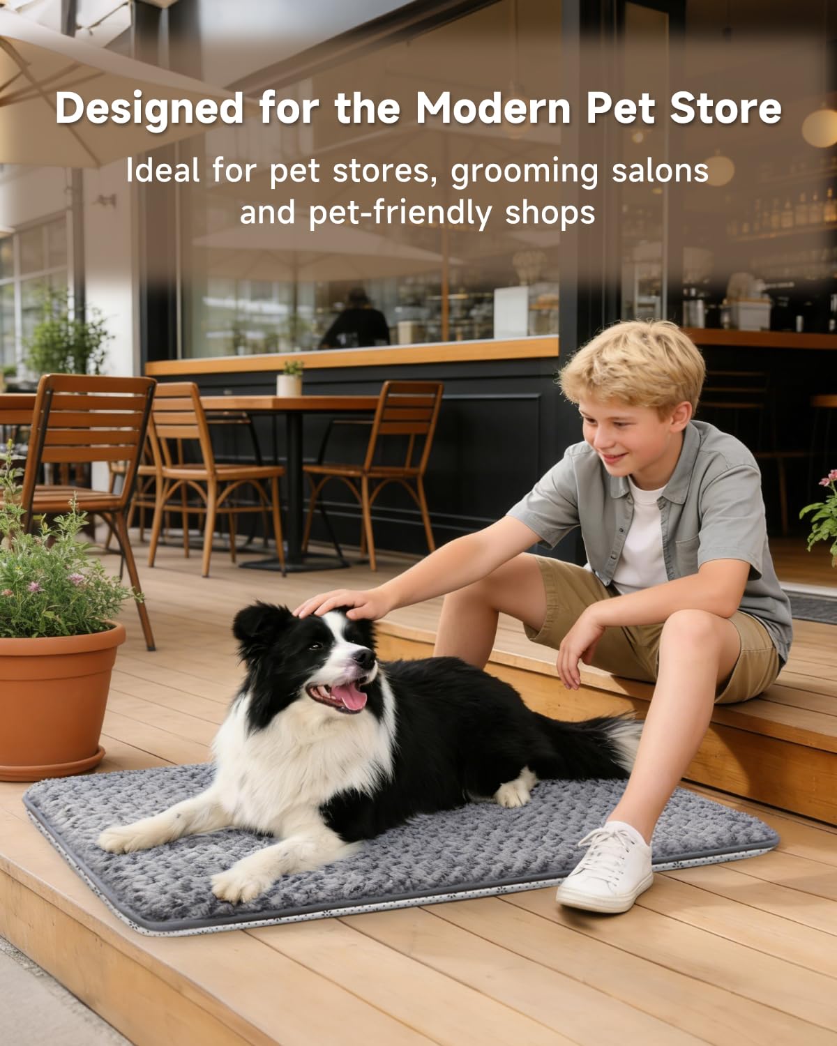 Dark Grey Foam Dog Bed 35x22 K255